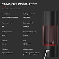 hydrogen-rich water flask